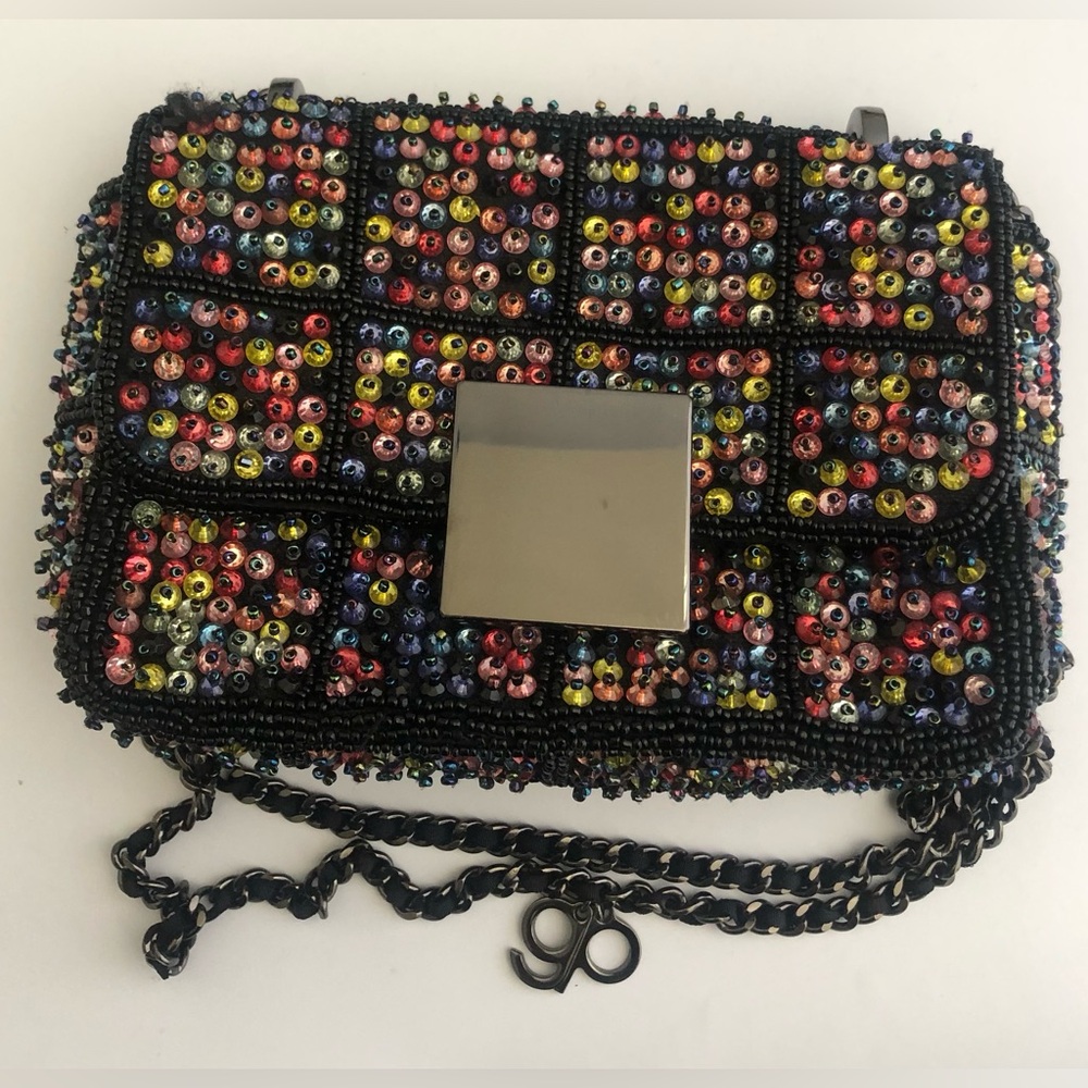 purificacion garcia beaded cocktail bag